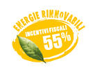 Logo crédit d'impôt 55 % Energie Rinnovabili